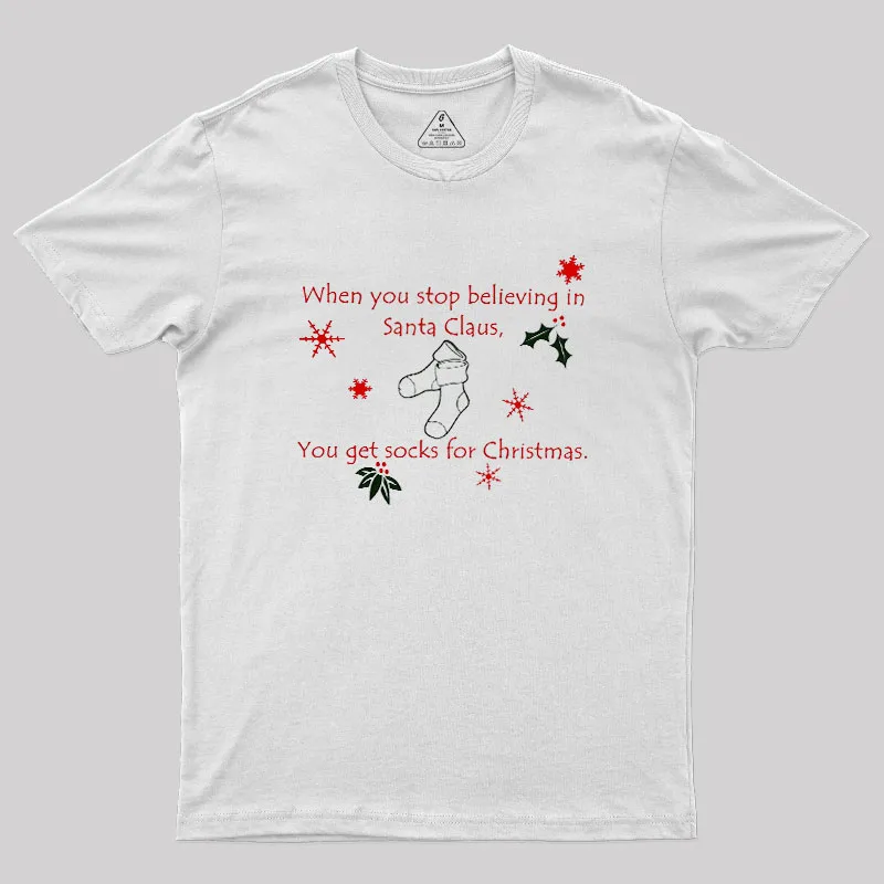 Funny Socks for Christmas Geek T-Shirt