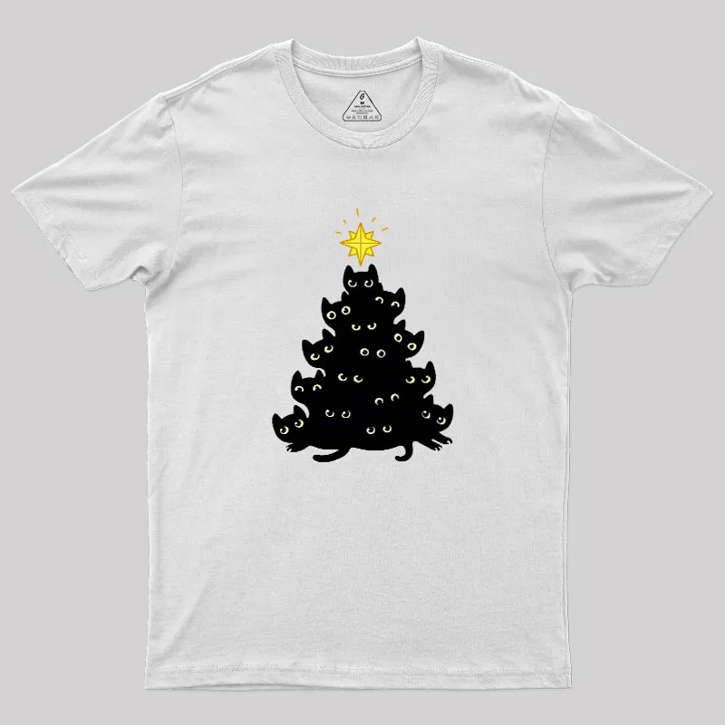 Meowy Christmas Geek T-Shirt - Image 10