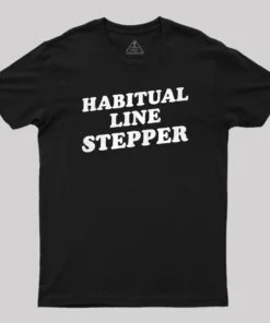 Alternative view of Habitual Line Stepper Geek T-Shirt