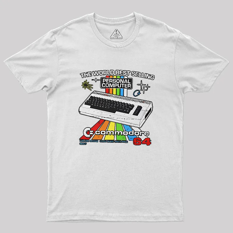 Retro Games Commodore 64 Personal Computer Geek T-Shirt - Image 11