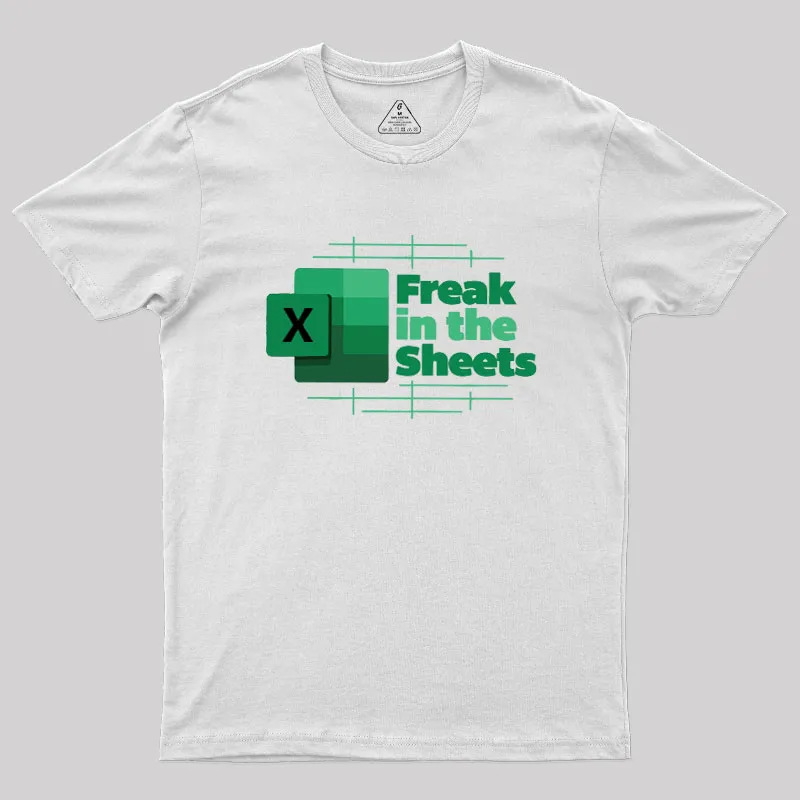 Freak in the Sheets Green Design Geek T-Shirt - Image 7