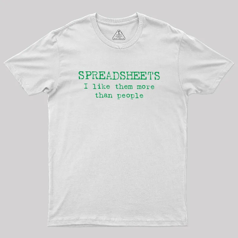 Spreadsheet Excel Geek T-Shirt - Image 5