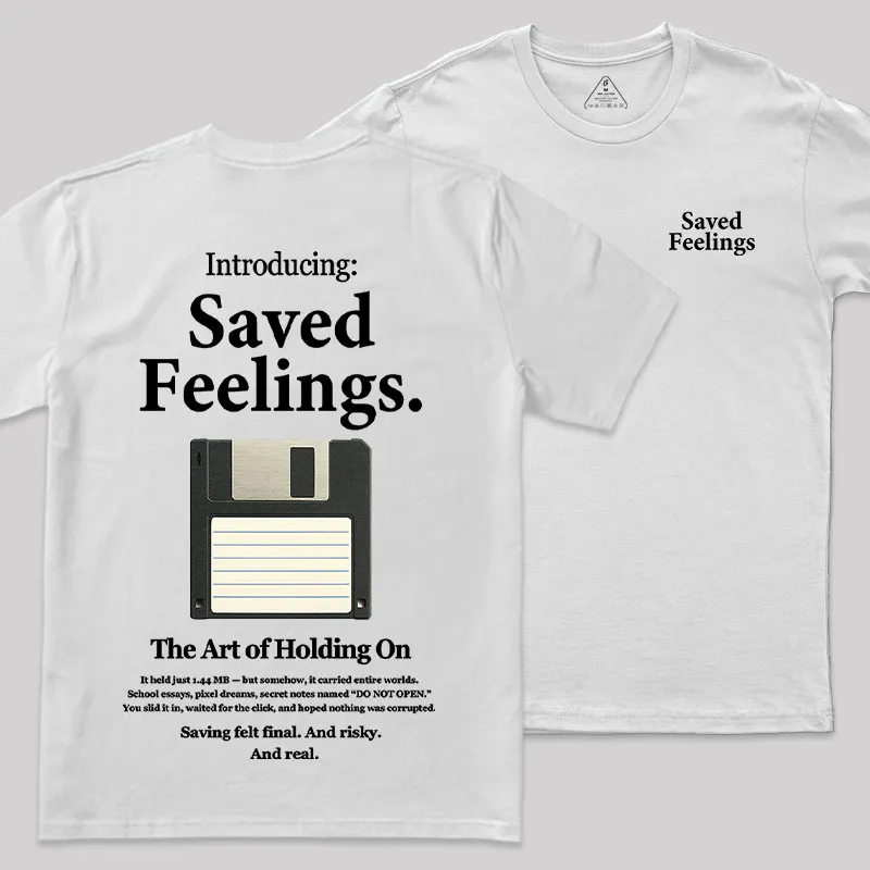 Saved Feelings Front and Back Printed Geek T-Shirt - Image 9