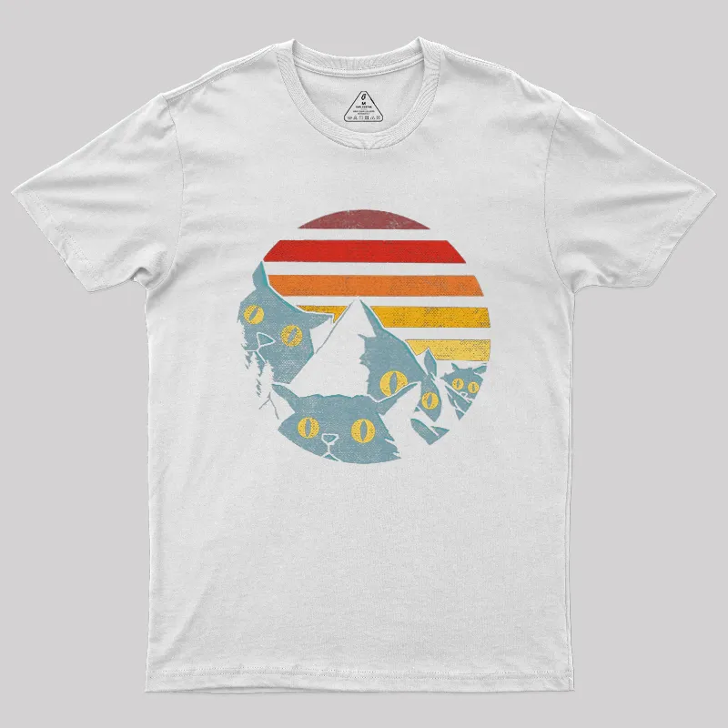 Meowntains Geek T-Shirt - Image 6