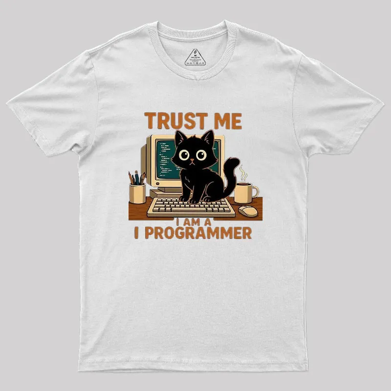 Programmer Cat Geek T-Shirt - Image 9
