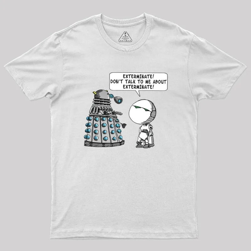 Dalek Adams Mashup Geek T-Shirt - Image 11