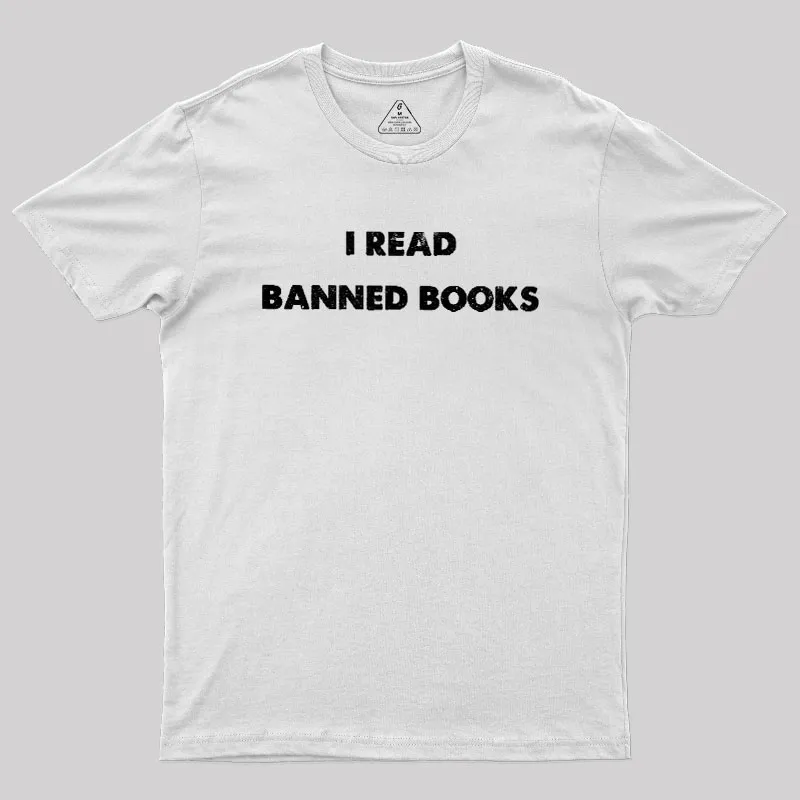 I Read Banned Books Geek T-Shirt - Image 11