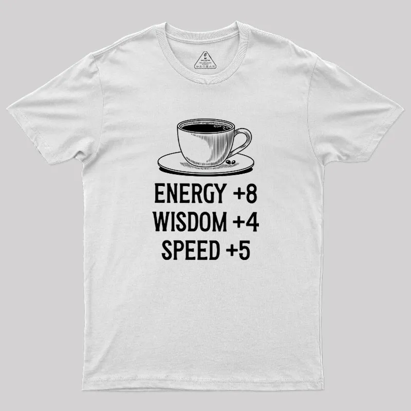 Coffe Stats Geek T-Shirt - Image 11