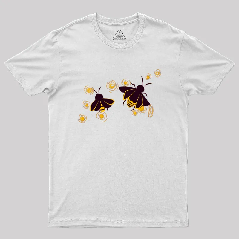 Fireflies Humour Bees Geek T-Shirt - Image 7
