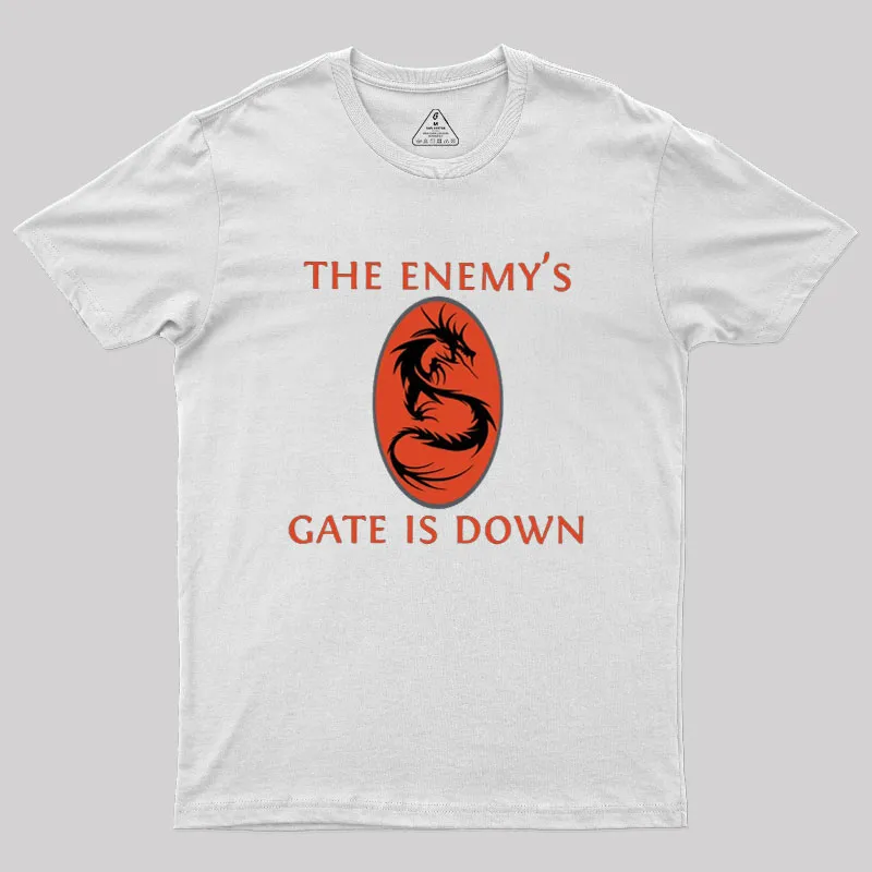 The Enemy's Gate Is Down Geek T-Shirt - Image 7