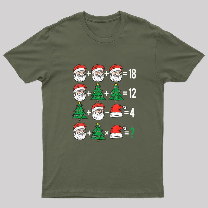 Christmas Math Operations T-Shirt - Image 3