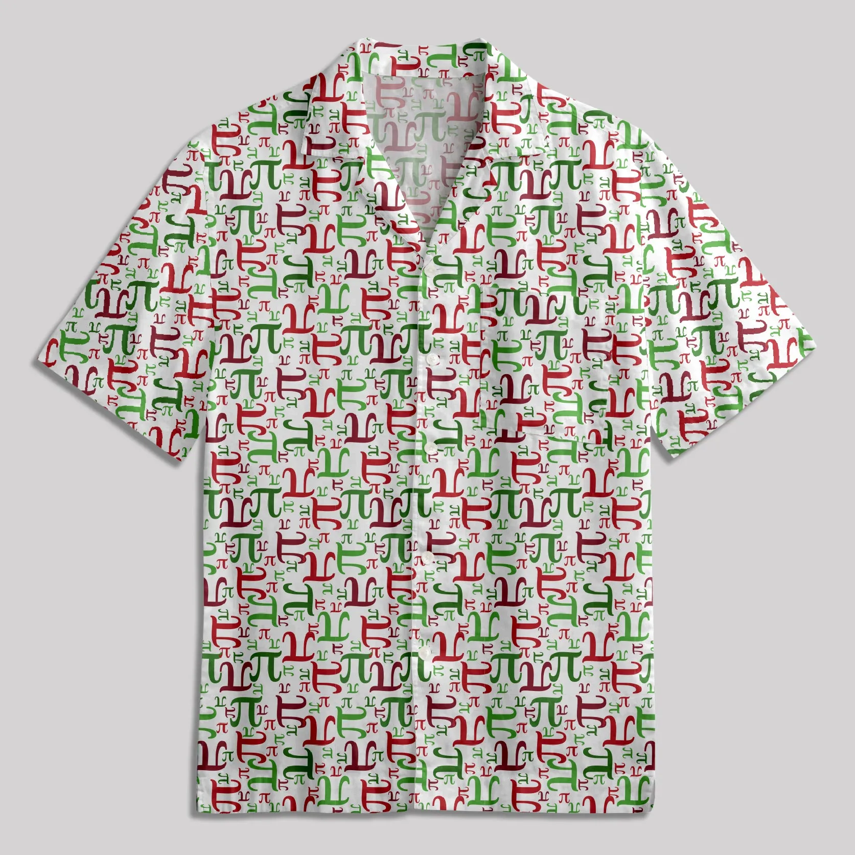 Math Christmas PI Button Up Pocket Shirt - Image 6
