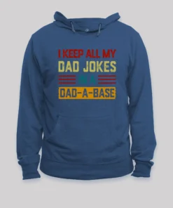 Alternative view of I Keep All My Dad Jokes In A Dad a Base Nerd Hoodie