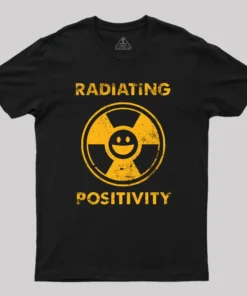 Alternative view of Radiating Positivity Geek T-Shirt