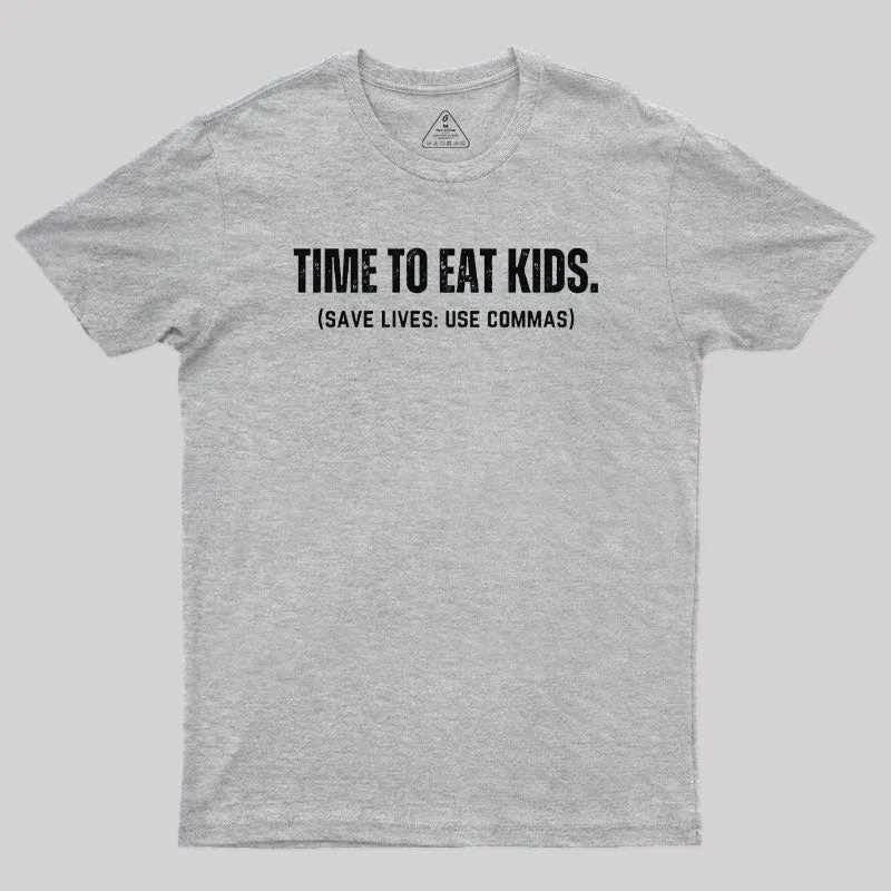 Save Lives Use Commas - Punctuation T-Shirt - Image 9