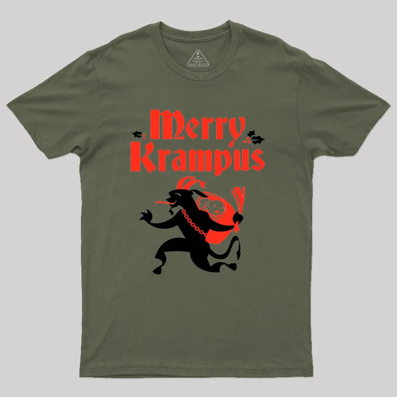 Merry Krampus Geek T-Shirt - Image 3