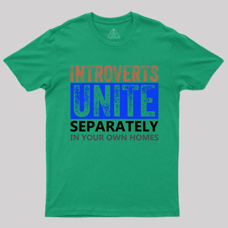 Introverts Unite Separately T-Shirt - Image 7