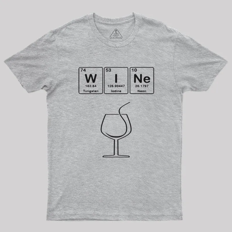 Wine with Elements Symbols T-Shirt - Image 9