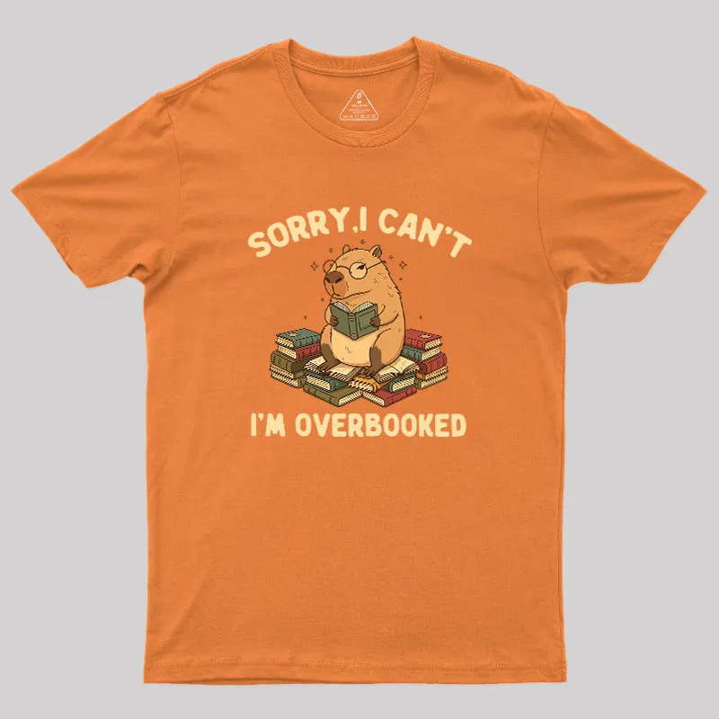 Overbooked Capybara Geek T-Shirt - Image 7