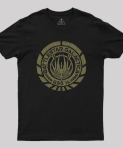 Battlestar Galactica Crest Nerd T-Shirt