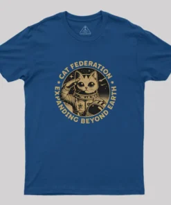 Alternative view of Universal Domination Cat Geek T-Shirt