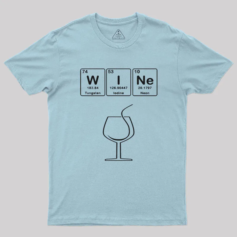 Wine with Elements Symbols T-Shirt - Image 8
