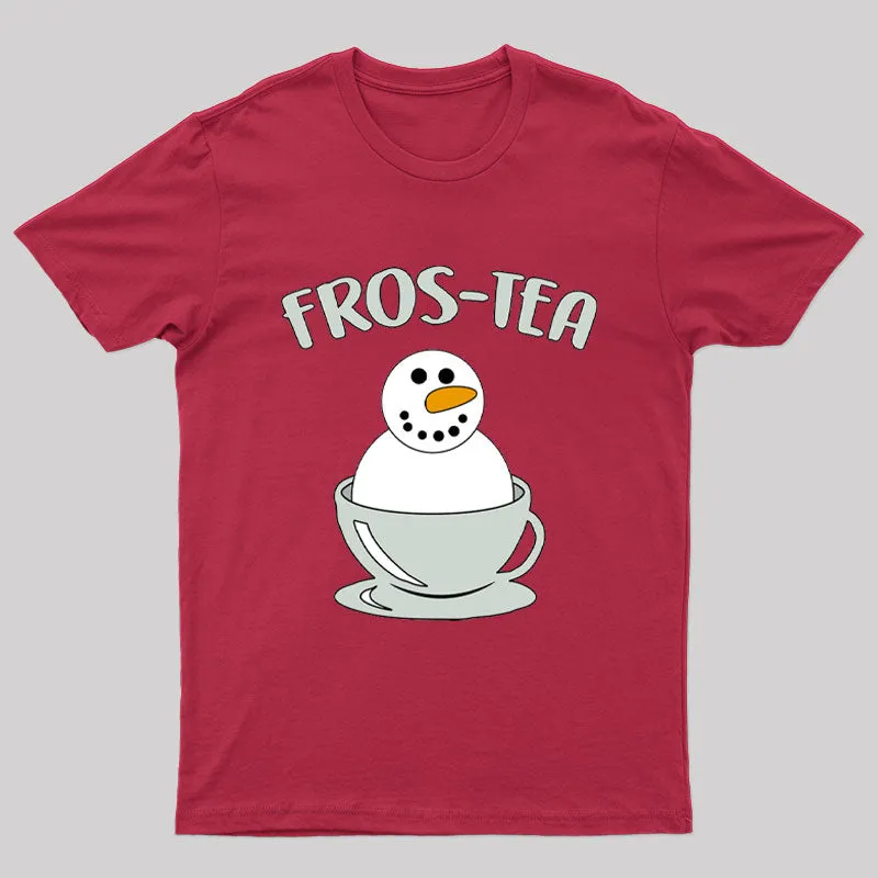 Fros-Tea Funny Snowman T-Shirt - Image 5