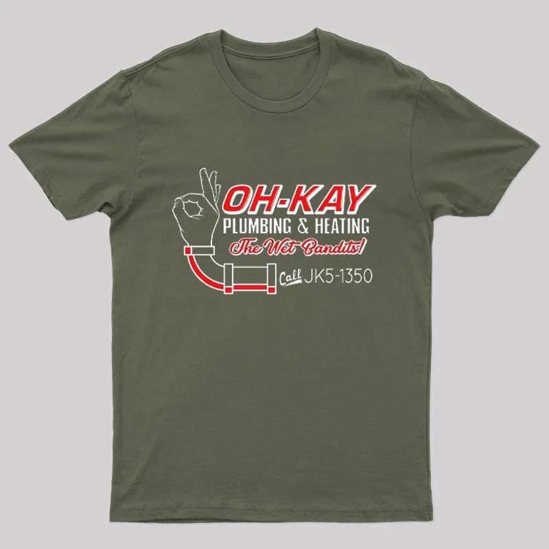 Oh-Kay Plumbing and Heating T-Shirt - Image 4