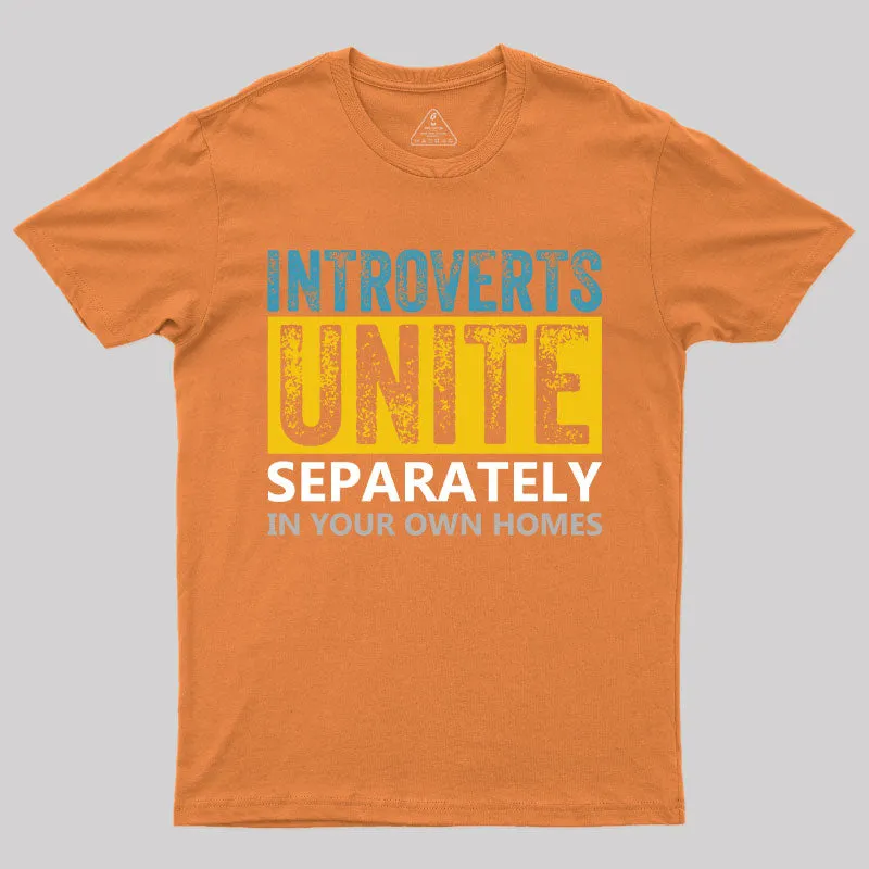 Introverts Unite Separately T-Shirt - Image 4
