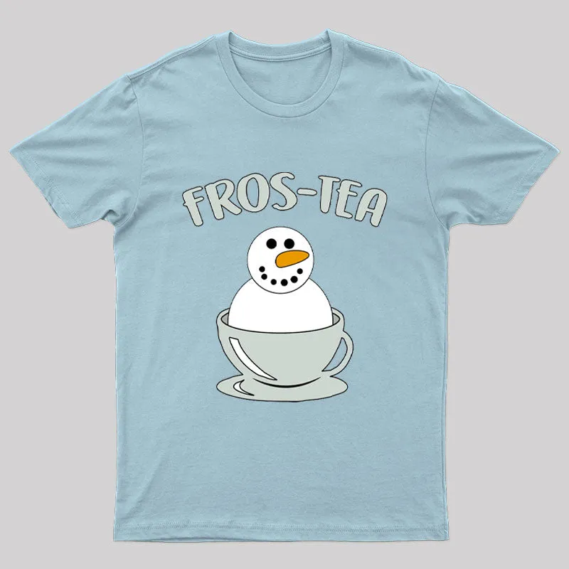 Fros-Tea Funny Snowman T-Shirt - Image 6