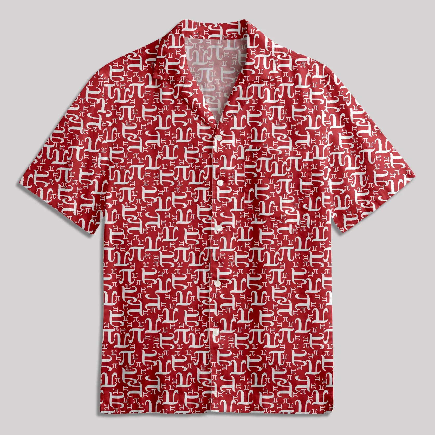Math Christmas PI Button Up Pocket Shirt - Image 5