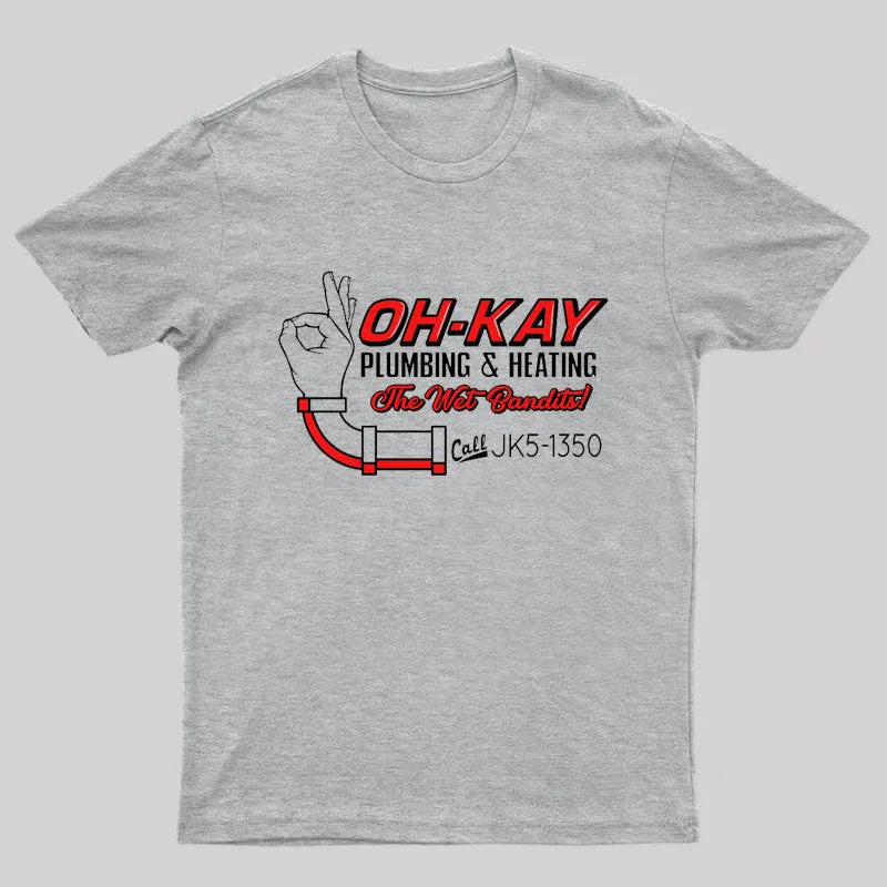 Oh-Kay Plumbing and Heating T-Shirt - Image 6