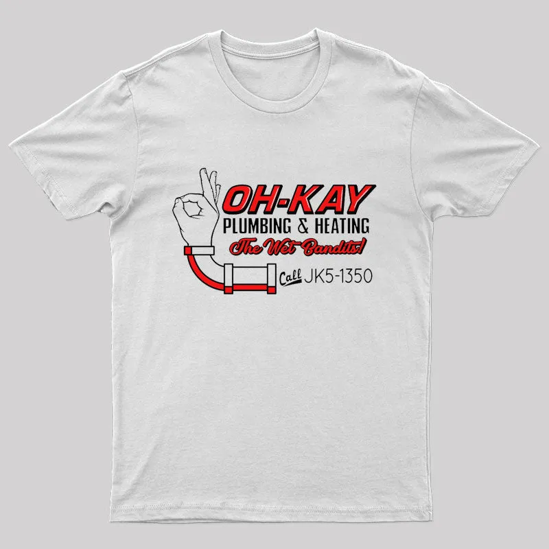Oh-Kay Plumbing and Heating T-Shirt - Image 7