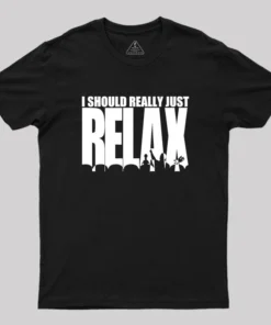 Alternative view of MST3K Says RELAX Geek T-Shirt