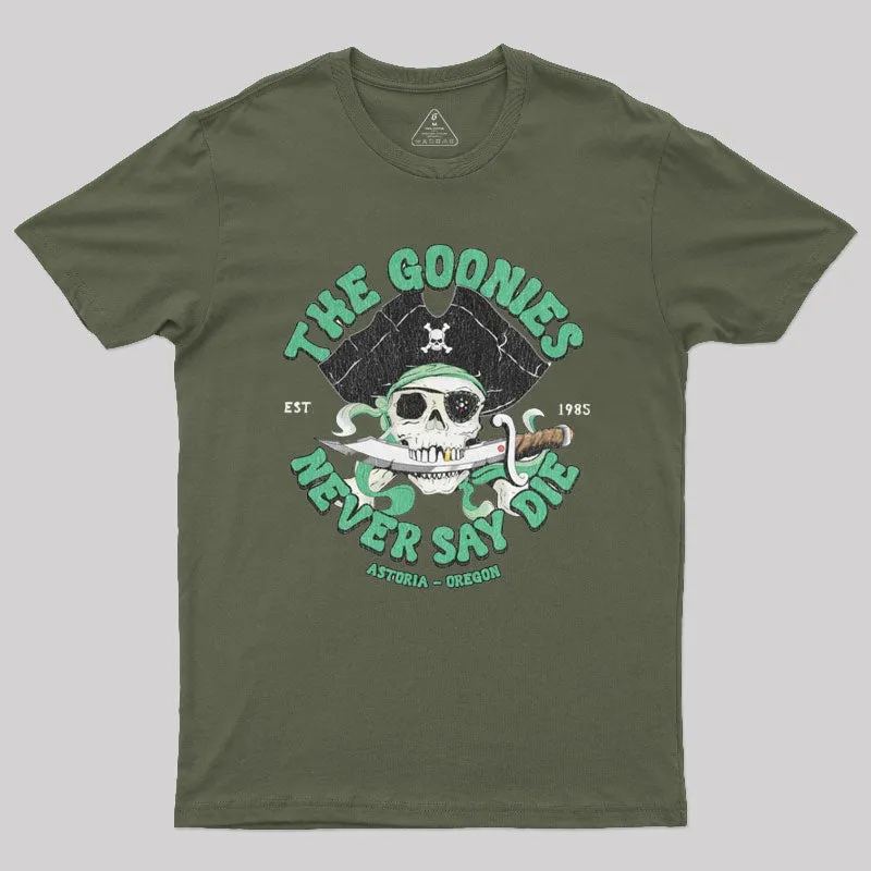 The Goonies - Never Say Die T-Shirt - Image 3