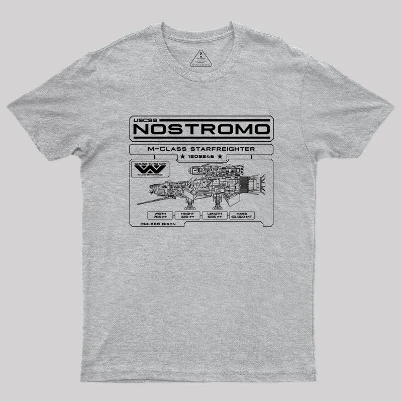 Nostromo Blueprint T-Shirt - Image 9