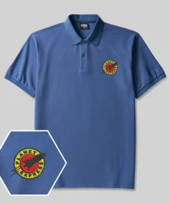 Planet Express Geek Embroidered Polo Shirts