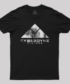 Worn Cyberdyne Logo Nerd T-Shirt