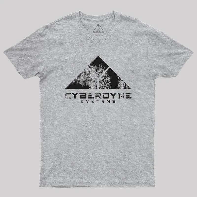 Worn Cyberdyne Logo Nerd T-Shirt - Image 10
