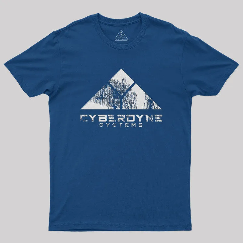 Worn Cyberdyne Logo Nerd T-Shirt - Image 2