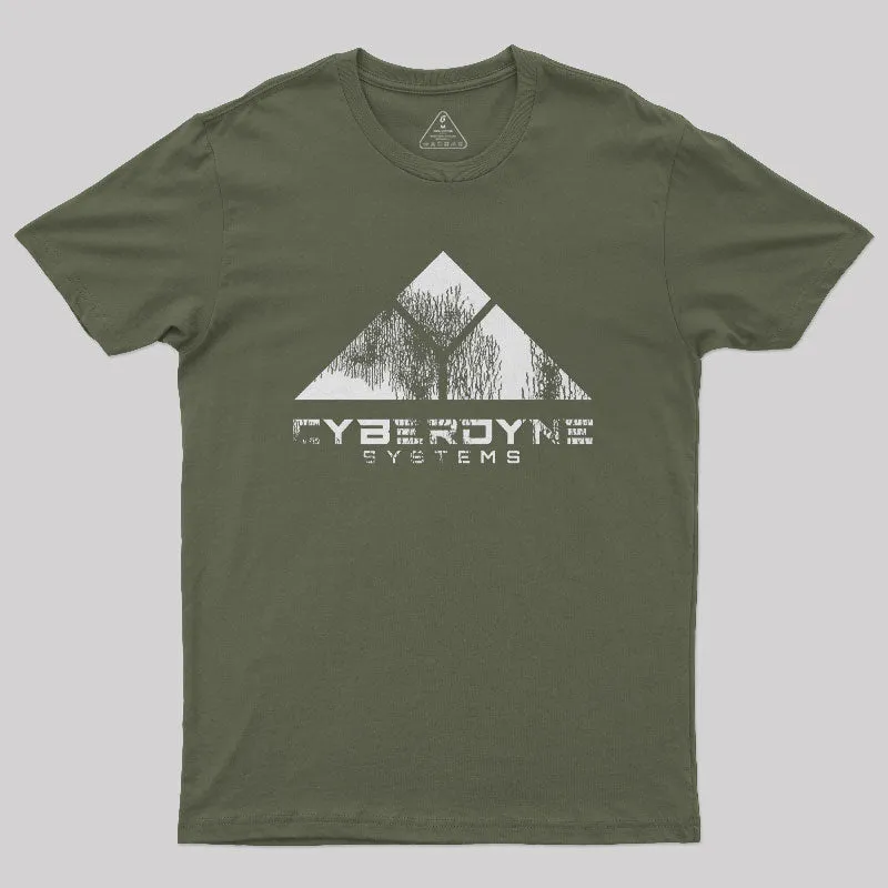 Worn Cyberdyne Logo Nerd T-Shirt - Image 3
