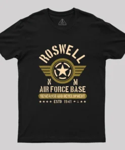 Alternative view of ROSWELL NEW MEXICO (GOLD) Geek T-Shirt