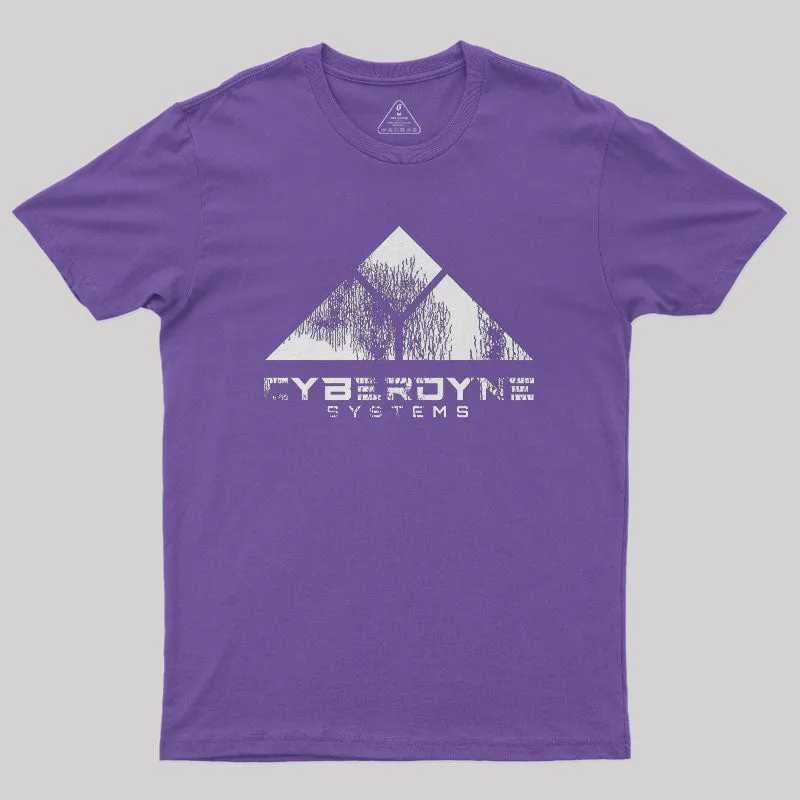 Worn Cyberdyne Logo Nerd T-Shirt - Image 5