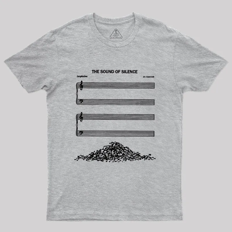 The Sound Of Silence music sheets Classic T-Shirt - Image 7