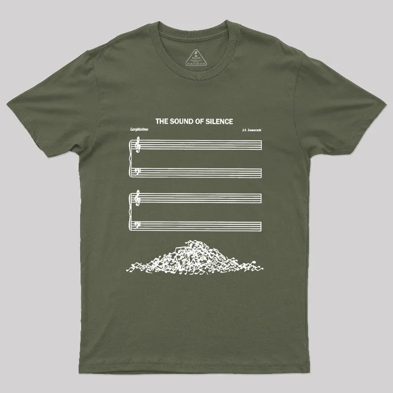 The Sound Of Silence music sheets Classic T-Shirt - Image 2