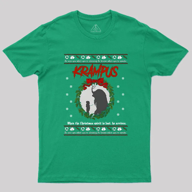 Krampus Christmas Geek T-Shirt - Image 8