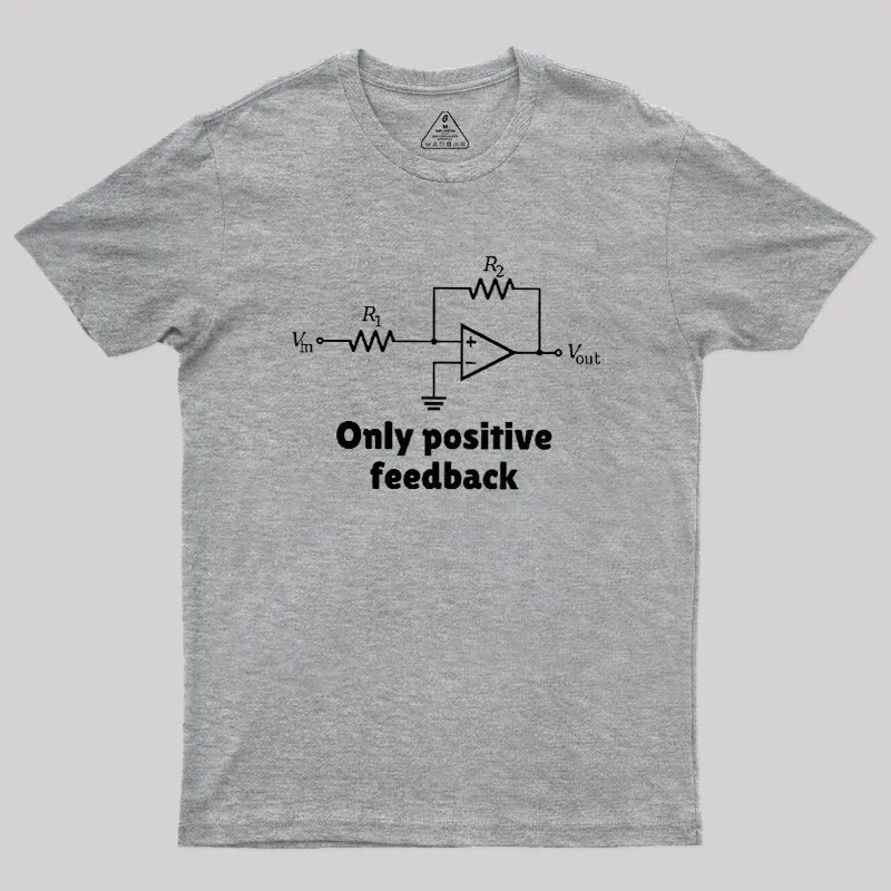 Only Positive Feedback Geek T-Shirt - Image 4