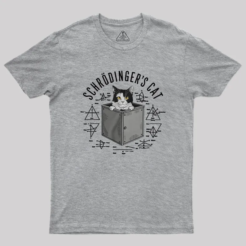 Schrodinger Cat Formulas Geek T-Shirt - Image 4