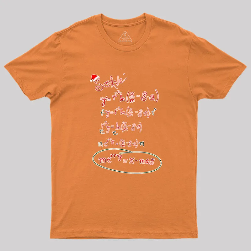 Merry Christmas Equation Geek T-Shirt - Image 7