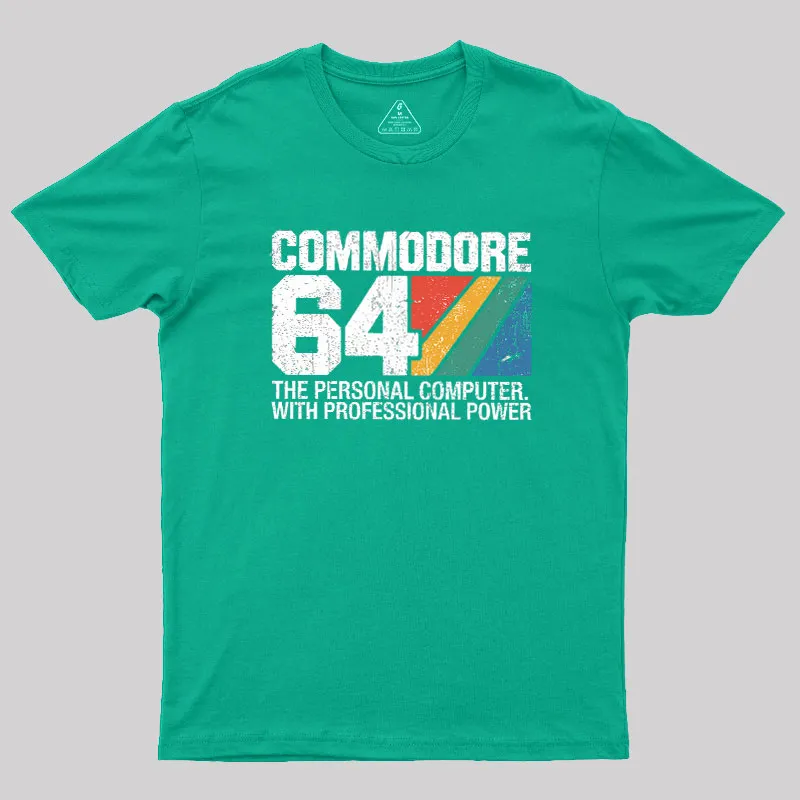 Commodore 64 retro Geek T-Shirt - Image 9